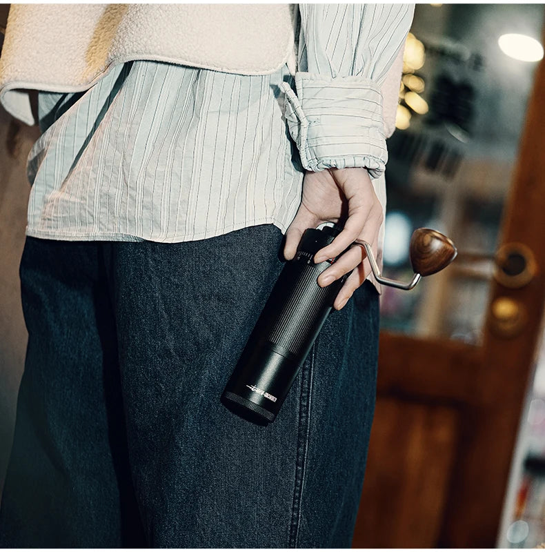 Externally Adjustable Coffee Grinder Manual Espresso Grinding Machine Portable