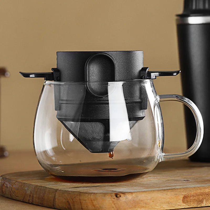 Stainless Steel Portable Coffee Filter Drip Coffee Tea Holder
