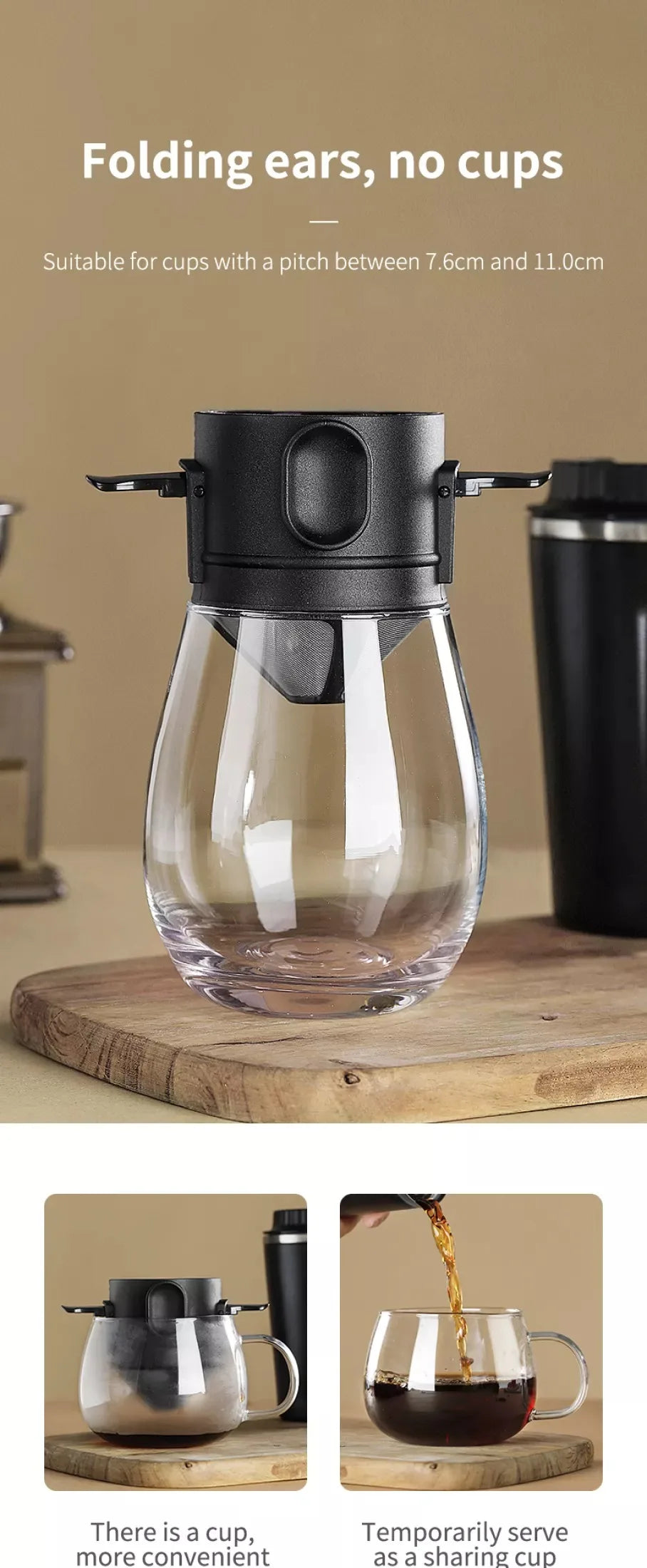 Stainless Steel Portable Coffee Filter Drip Coffee Tea Holder