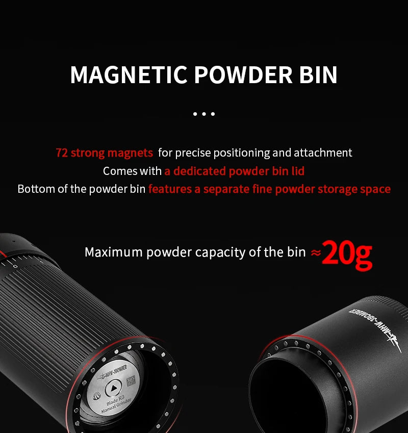 Externally Adjustable Coffee Grinder Manual Espresso Grinding Machine Portable