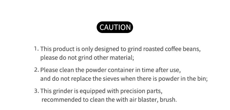 Externally Adjustable Coffee Grinder Manual Espresso Grinding Machine Portable
