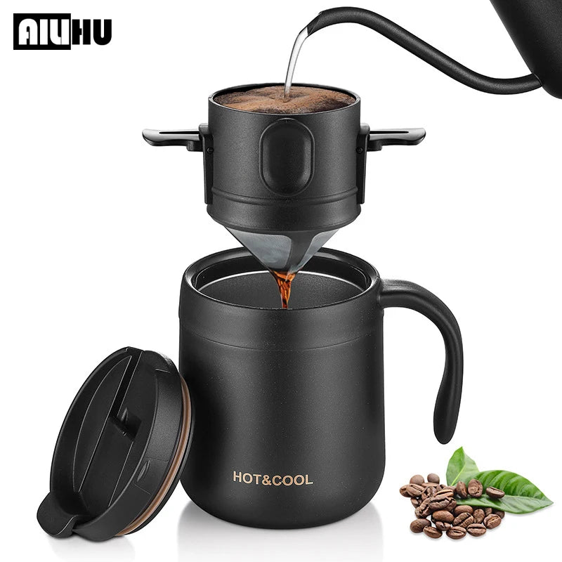 Stainless Steel Portable Coffee Filter Drip Coffee Tea Holder