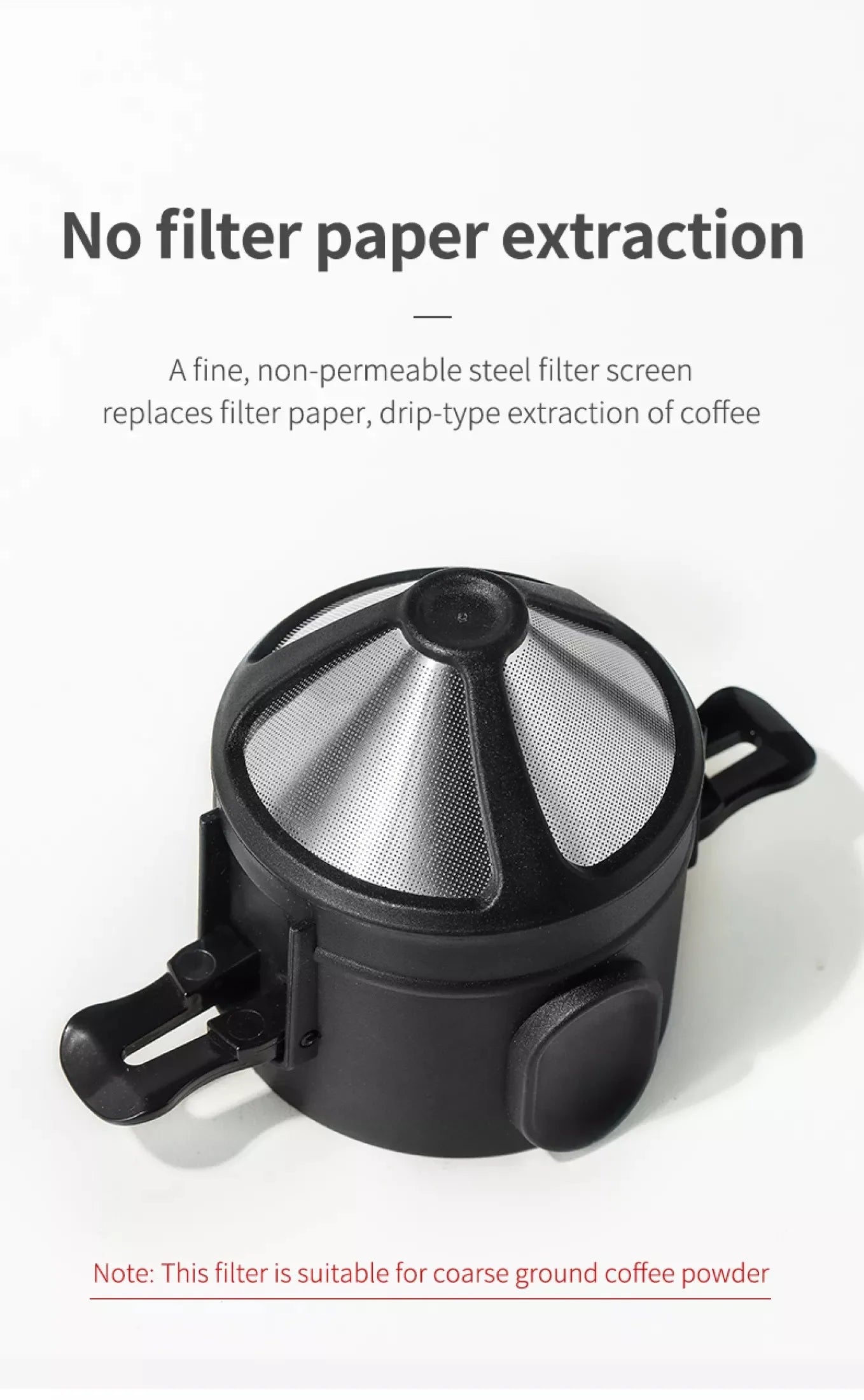 Stainless Steel Portable Coffee Filter Drip Coffee Tea Holder