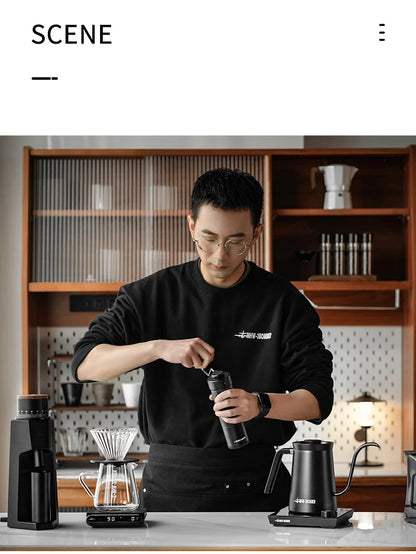 Externally Adjustable Coffee Grinder Manual Espresso Grinding Machine Portable