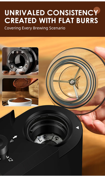 Automatic Burr Mill Coffee Grinder Electric Coffee Bean Grinding