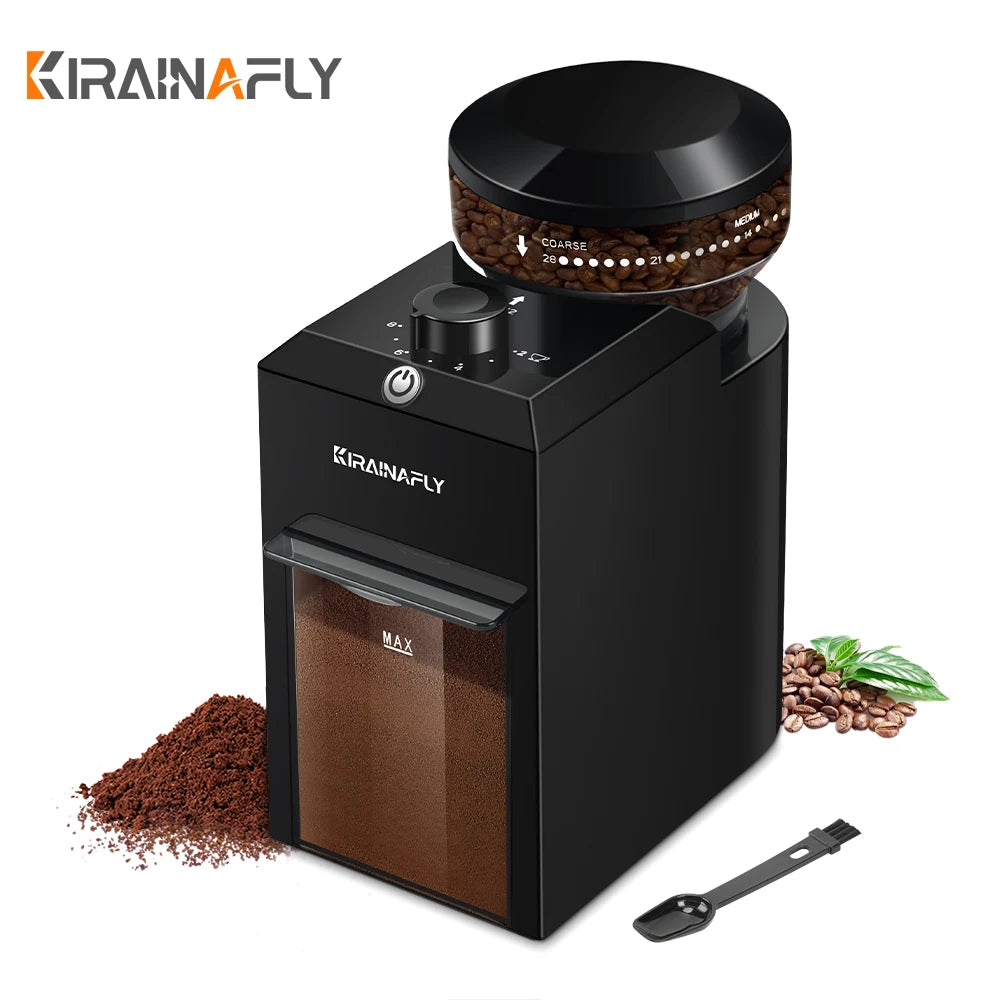 Automatic Burr Mill Coffee Grinder Electric Coffee Bean Grinding