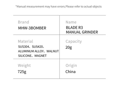 Externally Adjustable Coffee Grinder Manual Espresso Grinding Machine Portable