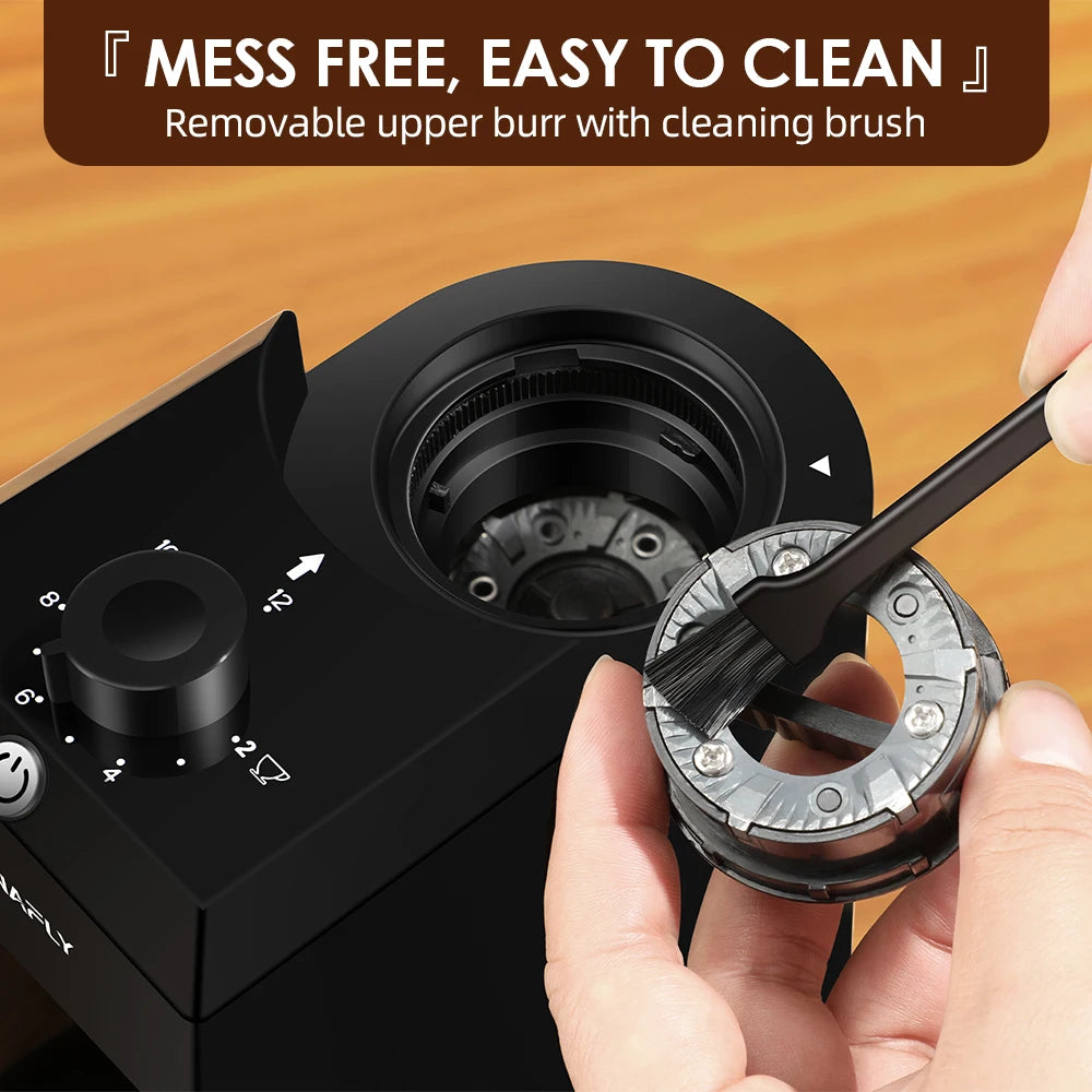 Automatic Burr Mill Coffee Grinder Electric Coffee Bean Grinding