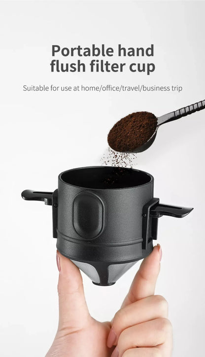 Stainless Steel Portable Coffee Filter Drip Coffee Tea Holder