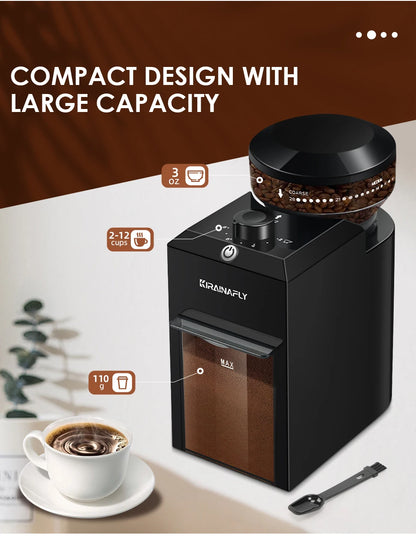 Automatic Burr Mill Coffee Grinder Electric Coffee Bean Grinding