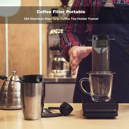 Stainless Steel Portable Coffee Filter Drip Coffee Tea Holder