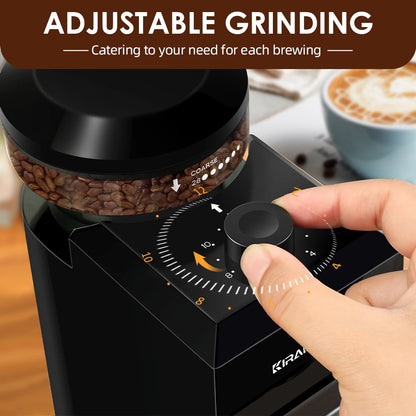 Automatic Burr Mill Coffee Grinder Electric Coffee Bean Grinding
