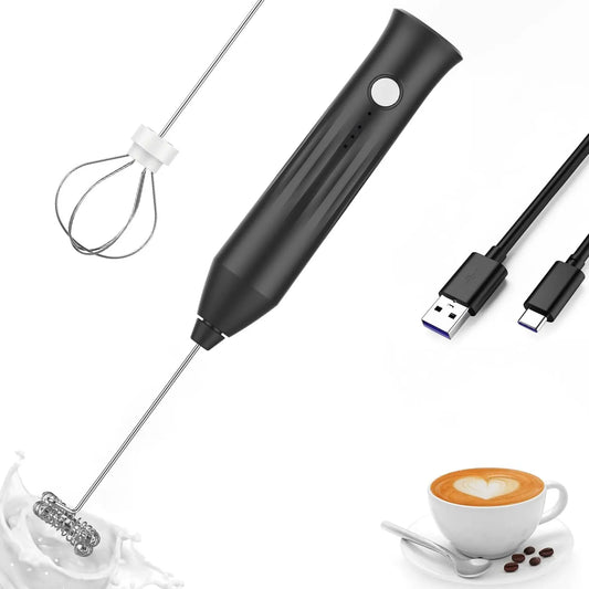 MINI Milk Frother USB Rechargeable 3 Speeds