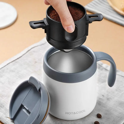Stainless Steel Portable Coffee Filter Drip Coffee Tea Holder