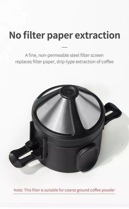 Stainless Steel Portable Coffee Filter Drip Coffee Tea Holder