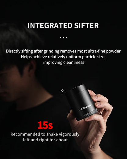 Externally Adjustable Coffee Grinder Manual Espresso Grinding Machine Portable